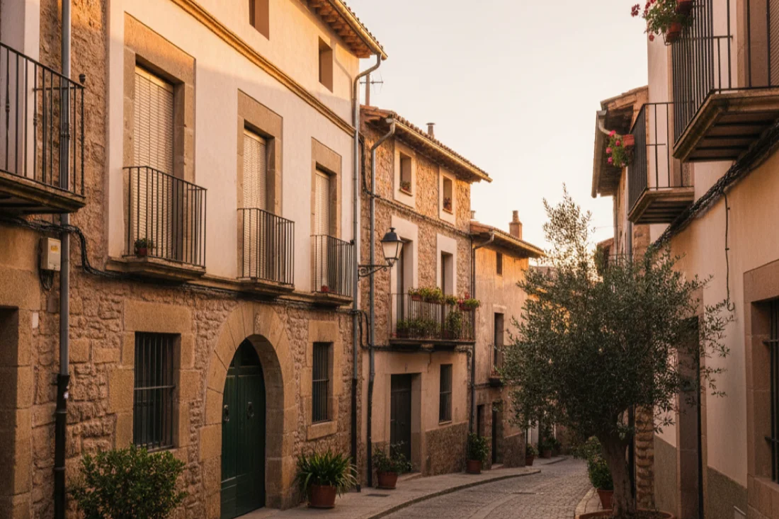 Fachada con persianas en una calle de Pallejà, Baix Llobregat